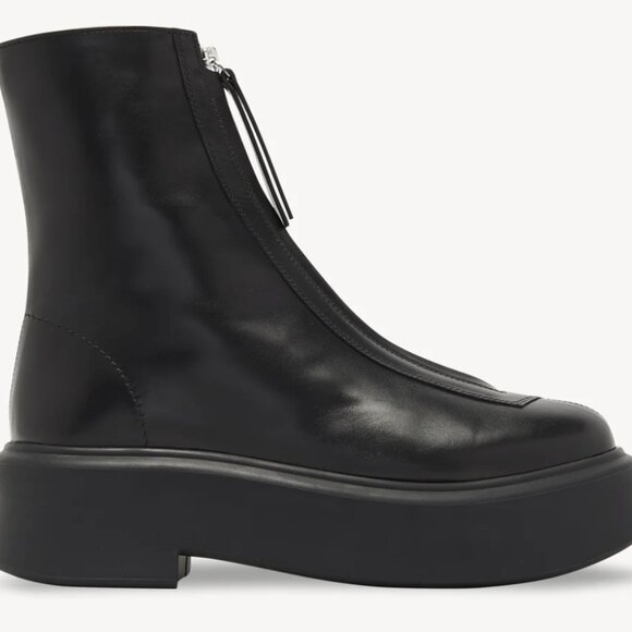 The Row Zipped Boot I in Leather - Picture 2 of 9